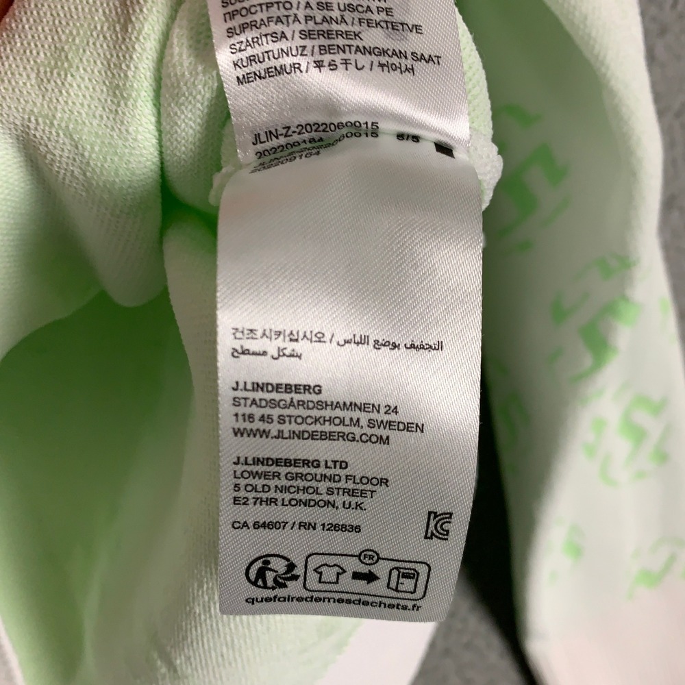 J.Lindeberg Gus Jacquard Knit Sweater Mens Large L Slim Mint Green Golf Monogram - Picture 6 of 9